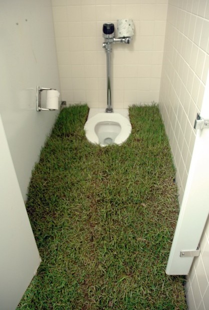 Scale assignment, Grass (sod), wood structure / Rachel Kain