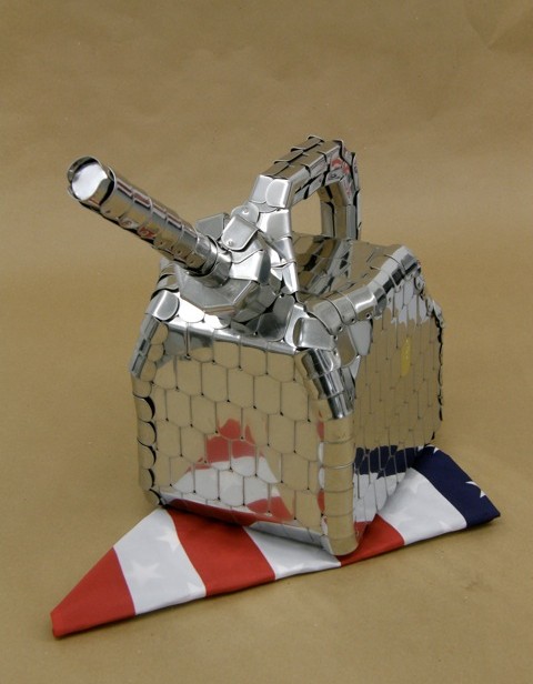 Final Project, Gas Can (made from military dog tags) / Daniel Kendall